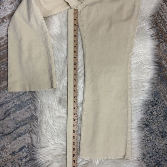 NWT DL1961 Corduroy Bridget Boot Instasculpt High Rise Jeans Ecru Cream Women 31 - Picture 14 of 16